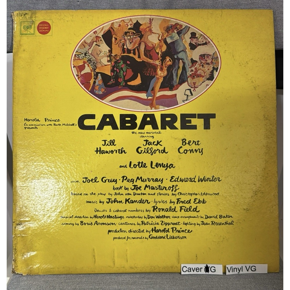 Cabaret (Original Broadway Cast) - 1967 - Columbia KOS 3040 Vinyl LP